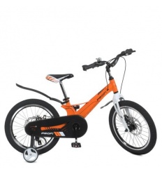 Велосипед дитячий PROF1 18д. LMG 18234 (1шт/ящ) Hunter, SKD 85, магніева рама, вилка, дискові гальма, дзвінок, додаткові колеса,