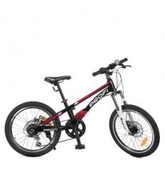 Велосипед дитячий PROF1 20д. LMG 20210-3 (1шт/ящ) магніева рама, дискові гальма, Shimano 6SP, подвійний алюміневий обід, підніжк