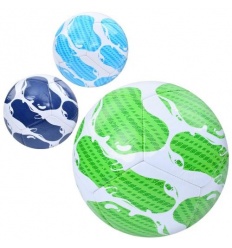 Мяч футбольный EV 3394 размер 5, ПВХ 2,7 мм, 340-360г, 3 цвета, в пакете