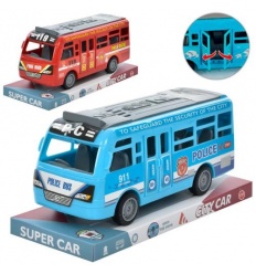 Автобус XY331-09P (120шт) іінерц, 18 см, двері що відкриваються, 2 види, в слюді, 21-9,5-8см