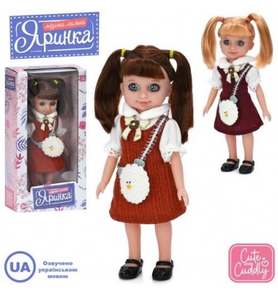 Кукла M 6164 I UA Яринка, 25см, музыка (укр), песни, 2 вида, на батарейках (табл), в коробке