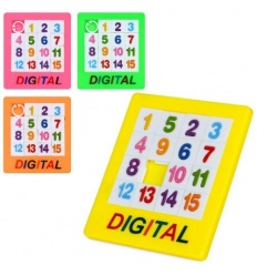 Игра 1376-B (1уп/6шт) Пятнашки, головоломка, 6,5-8 см, микс цветов, в пакете