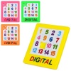 Игра 1376-B (1уп/6шт) Пятнашки, головоломка, 6,5-8 см, микс цветов, в пакете