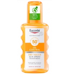 Солнцезащитный спрей Eucerin Sun Protection Oil Control Dry Touch Sun Spray Transparent SPF 50+