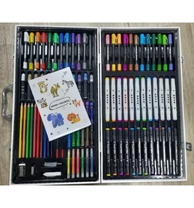 Набор для рисования (96 предметов) № 004-004 в чемодане