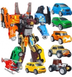 Трансформер 528-528 A Гига 7 в 1, рост 29 см, в коробке