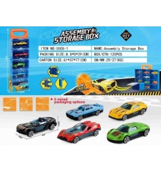 Набор машин 5505-1 метал, микс видов, 5 шт в боксе, в чемодане