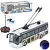 Автобус JC-043 A размер 21 см, р/у, аккумулятор, USB-зарядное, свет, в коробке