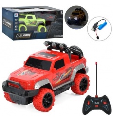 Джип 7032-4 размер 22 см, р/у, USB-зарядное, аккумулятор, свет, 2 цвета, в коробке