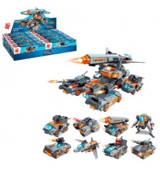 Конструктор 41102 Qman, транспорт, от 69дет, в коробке, 8 видов