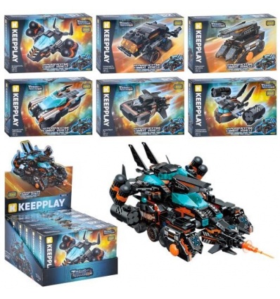 Конструктор 41111 Qman, космический транспорт, от 83дет, в коробке, 6в1 (машина), 6 видов