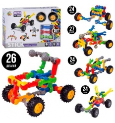 Конструктор SY 8801-3-4-5-6 шарнирный, транспорт, от 24дет, 5 видов, в коробке