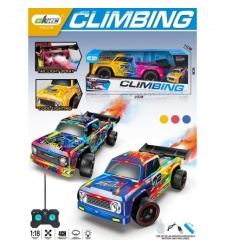 Машина KM 663-5 р/у, аккум-р, 20 см, пара/дым, свет, корпус не бьется, рез-е колеса, USB-зар, в кор