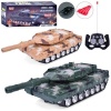Танк 8051 размер 28см, р/у, свет, стреляет, на батарейках, 2 цвета, в коробке