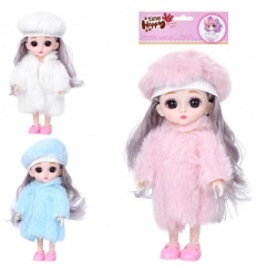 Кукла 00103-05 размер 16см, шарнирная, 3 цвета, в пакете