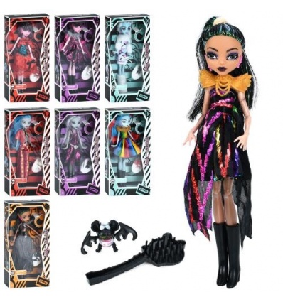 Кукла 557-557 MH, 27см, шарнирная, расческа, фигурка, 8 видов, в коробке