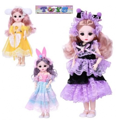 Кукла LM-33A 11-33 B 11-33 C11 KR, 29см, шарнирная, 3 вида, в пакете