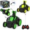 Машинка 219-219-8-9 размер 13 см, р/у, аккумулятор, USB-зарядное, трюковая, свет, музыка, 2 цвета