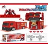 Трансформер 6315 Пожарная машина, музыка, свет, ездит, на батарейках, в коробке