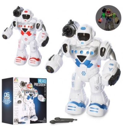 Робот 827-827-1 зріст 24см, звук, світло, ходить, стріл