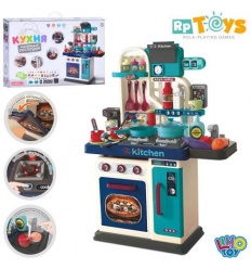 Кухня 008-969 А размер 53-22-69 см, плита, мойка-льется вода, звук, свет, посуда, продукты, на бат-х