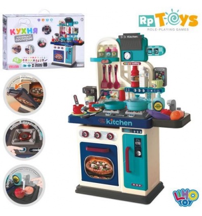 Кухня 008-969 А размер 53-22-69 см, плита, мойка-льется вода, звук, свет, посуда, продукты, на бат-х