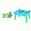 Столик-песочница R 399-2A-4A лейка, лопатка, грабли, формочки, 2 вида 43-29-25см, в коробке