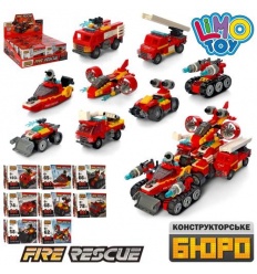 Конструктор KB 099 транспорт, от 58дет, в коробке, 8 шт (8 видов) в дисплее