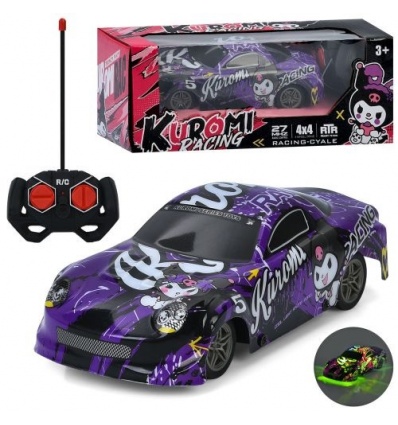 Машина ESD 006-006 KR, р/у, 19см, свет, резиновые колеса, корпус не бьется, на батарейках, в коробке