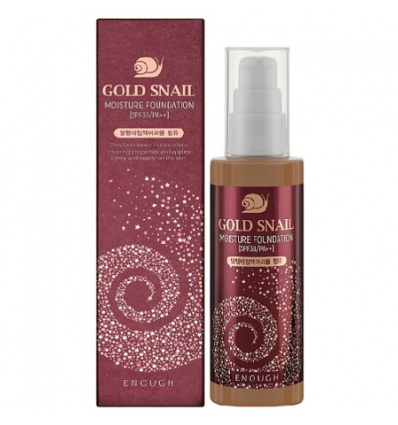 Тональный крем омолаживающий Cold Snail Moisture Foundation SPF30+ 13 100ml "ENOUGH"