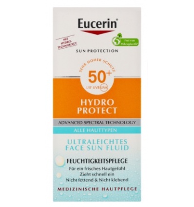 Солнцезащитный флюид Eucerin Hydro Protect Ultra-Light Fluid SPF 50+