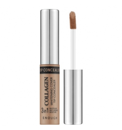 Консилер с коллагеном Collagen 3 in 1 Whitening Cover Tip Concealer 02 9gr "ENOUGH"