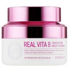 Крем для лица осветляющий с витаминами Real Vita 8 Complex Pro Bright Up Cream 50ml "ENOUGH"