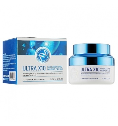 Крем для лица увлажняющий Ultra 10 Collagen Pro Marine Cream 50ml "ENOUGH"