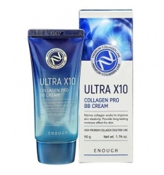 Крем для лица увлажняющий солнцезащитный Ultra 10 Collagen Pro Sun Cream SPF 50+ 50ml "ENOUGH"