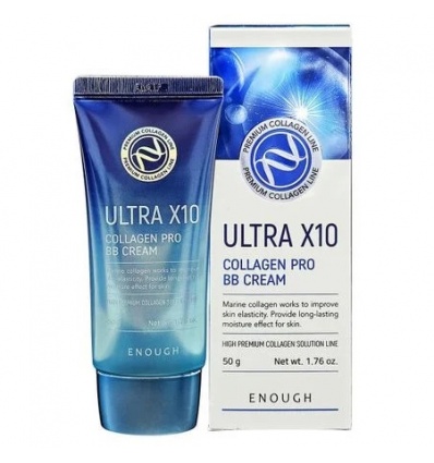Крем для лица увлажняющий солнцезащитный Ultra 10 Collagen Pro Sun Cream SPF 50+ 50ml "ENOUGH"