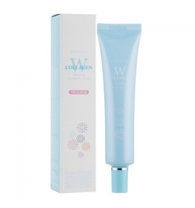 Крем под глаза осветляющий W Collagen Whitening Premium eye cream 30ml "ENOUGH"