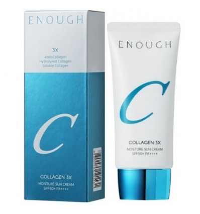 Крем солнцезащитный увлажняющий Collagen 3X Moisture Sun Cream SPF 50+ 50ml "ENOUGH"