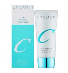 Крем солнцезащитный увлажняющий Collagen Moisture Sun Cream SPF 50+ 50ml "ENOUGH"