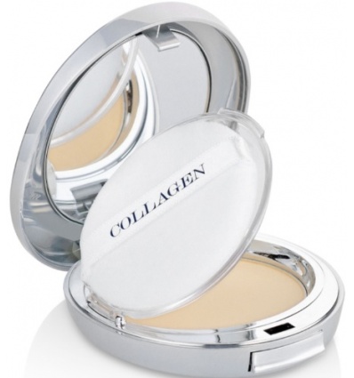 Пудра компактная осветляющая с запаской Collagen 3in1 Whitening Moisture Two Way Cake SPF28 PA++13 