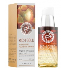 Сыворотка для лица интенсивное питание Rich Gold Intensive Pro Nourihing Ampoule 30ml "ENOUGH"