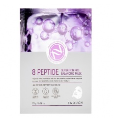 Тканевая маска для лица антивозрастная 8 Peptide Sensation Pro Balancing mask 25gr "ENOUGH"