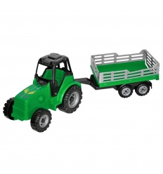Машина 40092 Трактор «Фермер», Тигрес, с бортовым прицепом, в пленке