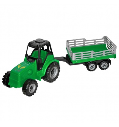 Машина 40092 Трактор «Фермер», Тигрес, с бортовым прицепом, в пленке