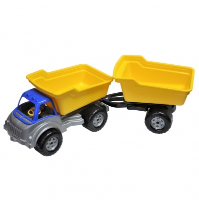 Машина 40112 длина 32 см, самосвал с прицепом, Tigres, в сетке