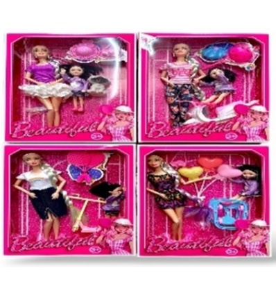 Кукла 2275D-8019 шарнирная, микс видов, 22-30 см, в коробке