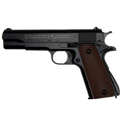 Пистолет C 8-8 металлический 19 см, на пульках, в коробке