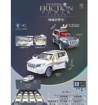 Машина 7748sh Джип, инерция, свет, звук