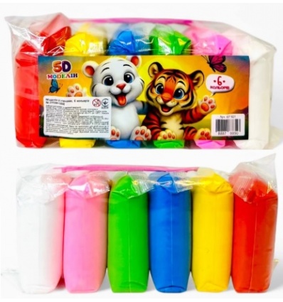 Пластилин 107 821-06-35 6 цветов-35г
