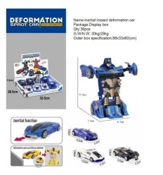 Трансформер 728-728 (1уп/8шт) машина полиция, инерционный, в дисплее